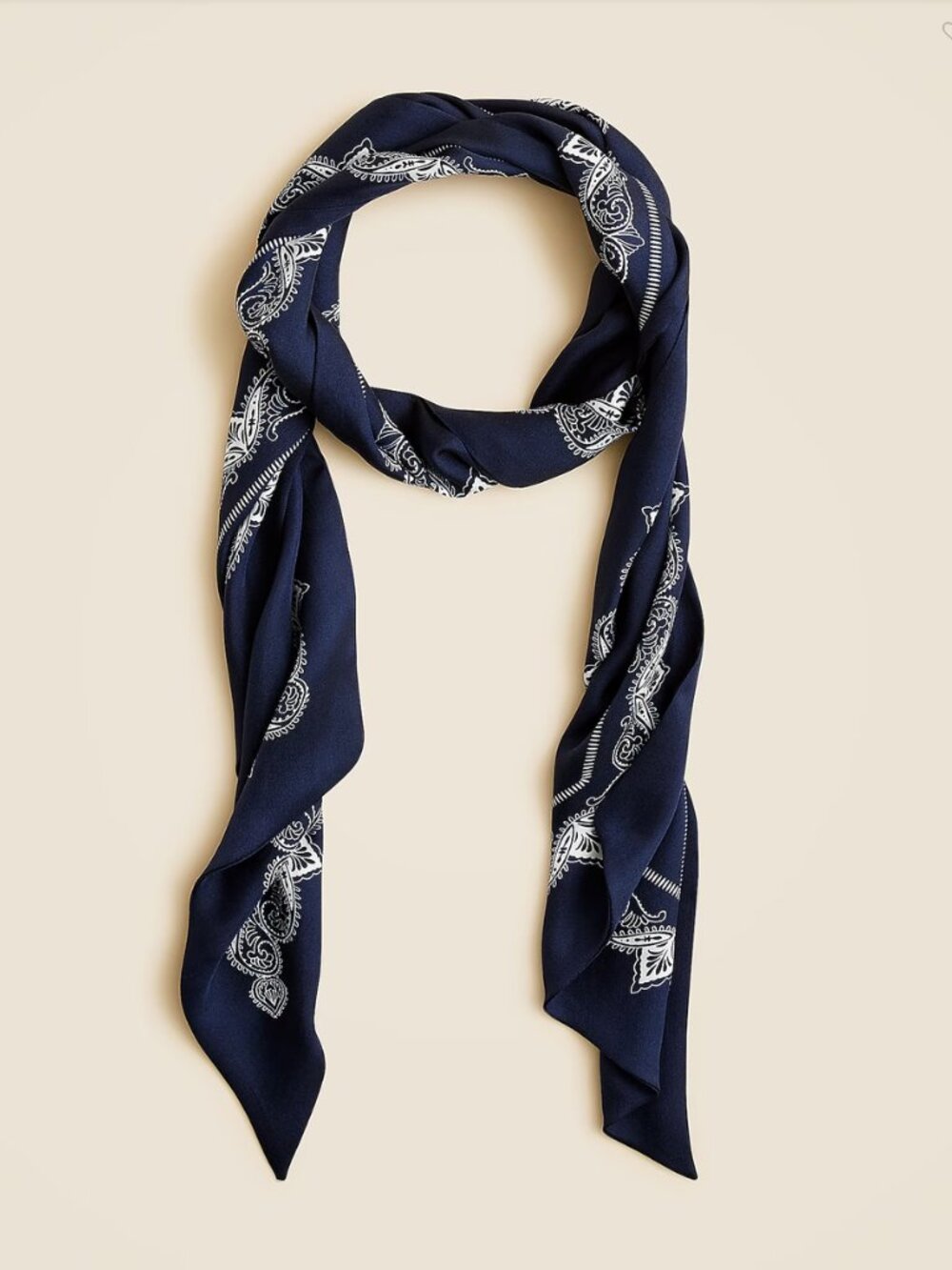 NWT J.Crew Printed silk scarf